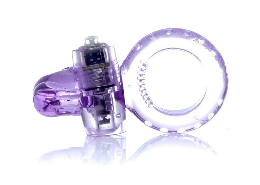 Эрекционное кольцо Boss Series Rabbit Vibro Cock Ring, 7,5 см (фиолетовый) 20268 фото