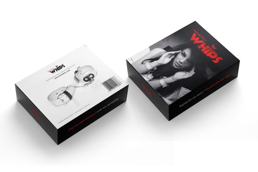 Наручники Whips Collections lakier (сріблястий) 87518 фото