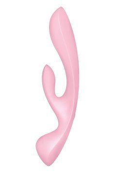 Вибратор-кролик Satisfyer Triple Oh, 24 см (розовый) 60542 фото