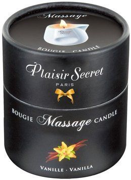 Массажная свеча Plaisirs Secrets Vanilla, 80 мл 19236 фото