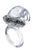 Эрекционное кольцо Boss Series Rabbit Vibro Cock Ring, 7,5 см (прозрачный) 20270 фото