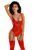 Боди Glossy Wetlook Doja, L (красный) 113870 фото