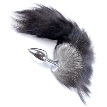 Анальна пробка Boss Fox TAIL Black XXL, 9 см (чорний) 16030 фото