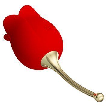Кліторальний стимулятор Pretty Love Rose Lover Licking Stimulator, 14,2 см (червоний) 14934_EU фото