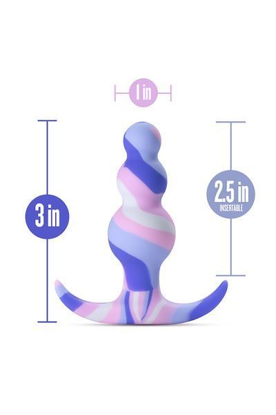 Анальная пробка, Blush Avant Twilight, 7,6 см (голубой) 14091_EU фото