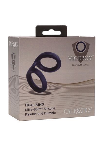 Эрекционное кольцо Calexotics Viceroy Dual Ring, 3,2 см (синий) 77198 фото