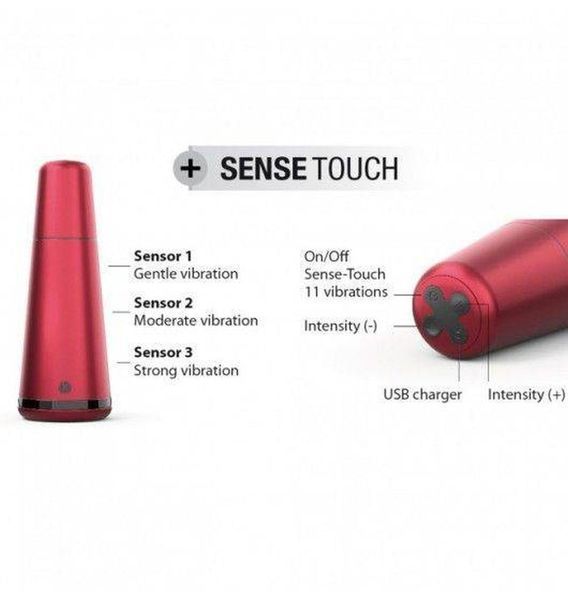 Вібруючий мастурбатор Dorcel Deep Sense (червоний) 12860_EU фото