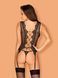 Корсет и стринги Obsessive Meshlove, L/XL (черный) 20746 фото 4