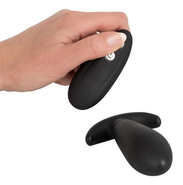 Анальна пробка Remote Controlled Vibro Plug, 12 см (чорний) 82092 фото