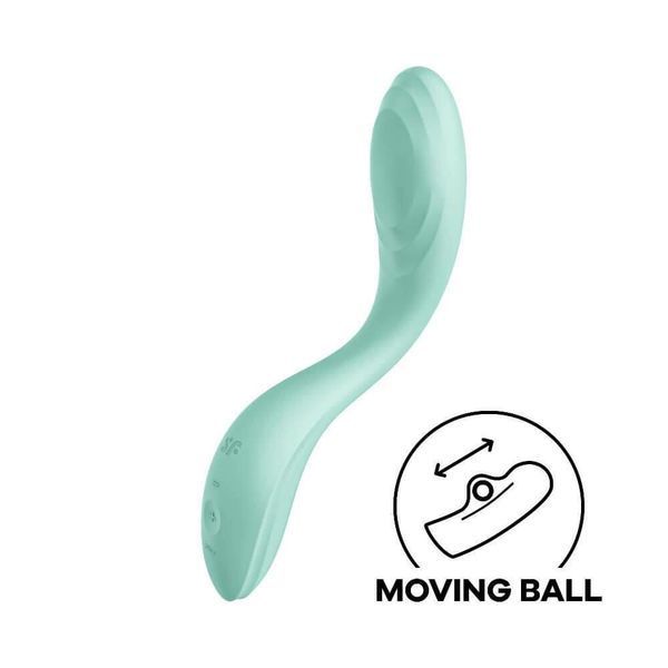 Вибратор для точки G Satisfyer Rrrolling Pleasure, 22 см (мятный) 26864 фото