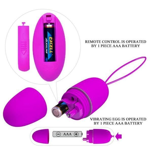 Віброяйце Pretty Love Selkie Wireless, 18 см (фіолетовий) 23262 фото