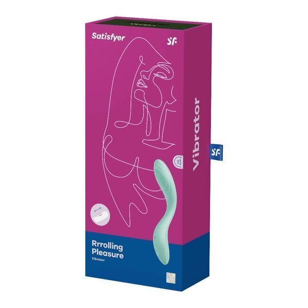 Вибратор для точки G Satisfyer Rrrolling Pleasure, 22 см (мятный) 26864 фото