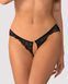 Стринги Obsessive Divienne otwarte, S/M (черный) 226130 фото 4