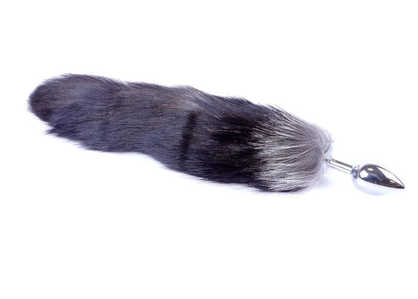 Анальна пробка Boss Fox TAIL Black XXL, 9 см (чорний) 16030 фото