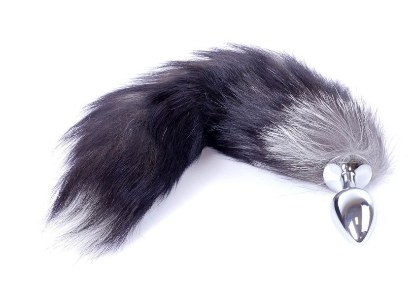 Анальна пробка Boss Fox TAIL Black XXL, 9 см (чорний) 16030 фото