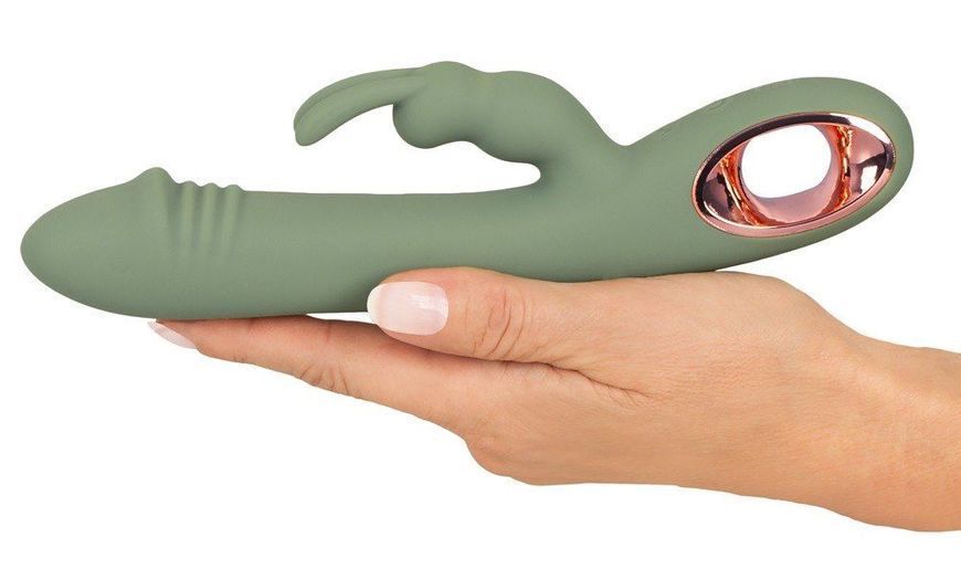 Вібратор-кролик You2Toys Slim Rabbit Olive, 21.4 см (зелений) 52036 фото