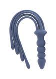 Флогер Taboom Silicone Supreme Whip & Plug, 38 см (синий) 63774 фото