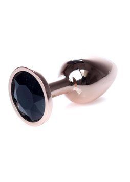 Анальна пробка з кристалом B - Series HeavyFun Plug-Jewellery, 7 см (чорний) 87788 фото