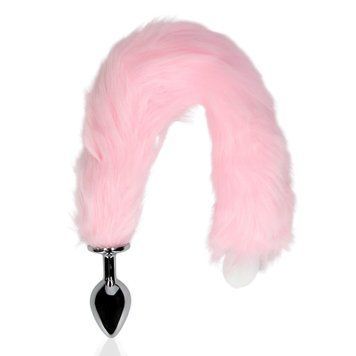 Анальна пробка Ouch! Fox Tail, 42.5 см (рожевий) 30665_EU фото