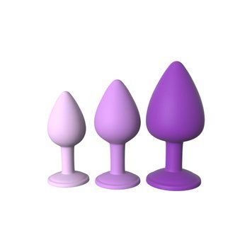 Набор анальных пробок Fantasy For Her Her Little Gems Trainer Set, 3 шт (фиолетовый) 81832 фото