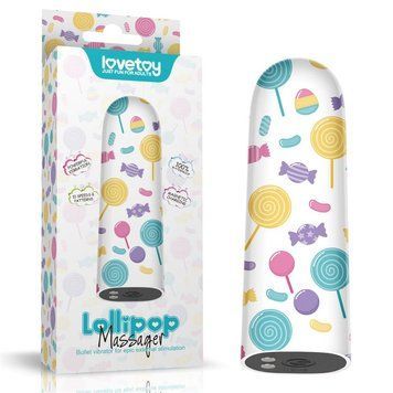 Вібратор для клітора LoveToy Lollipop Massager, 8,5 см (мульти) 44252 фото