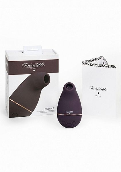 Вакуумный стимулятор клитора Irresistible Kissable (фиолетовый) 254410 фото