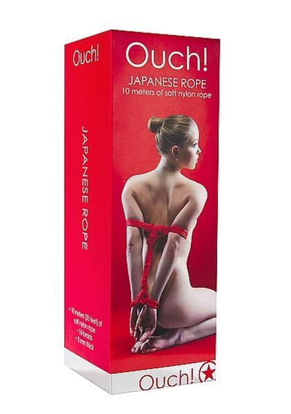Веревка Ouch! Japanese Rope, 10 м (красный) 79660 фото