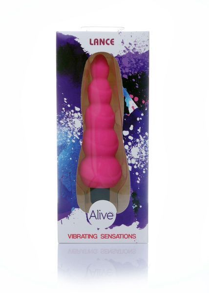 Анальний вібратор Alive Lance Plug Vibrator, 14 см (рожевий) 81452 фото