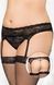 Комплект SoftLine Garterbelt 3305, XXL (чорний) 97422 фото