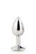 Анальная пробка с кристалом Dream Toys Gleaming Love Silver Plug Small. 7 см (прозрачный) 39348_EU фото 4
