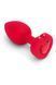 Анальна пробка B-Vibe Vibrating Heart M/L, 10.5 см (червоний) 104386 фото 3