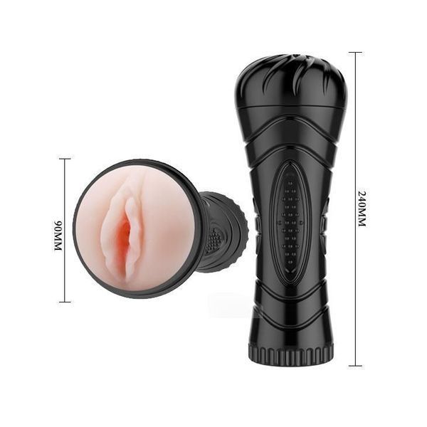 Мастурбатор з вібрацією Baile Cup Vibrating Pussy (тілесний) 25554 фото