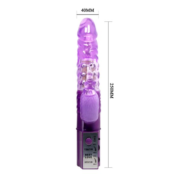 Вібратор-кролик Baile Cute Baby Vibrator, 25 см (фіолетовий) 14538 фото