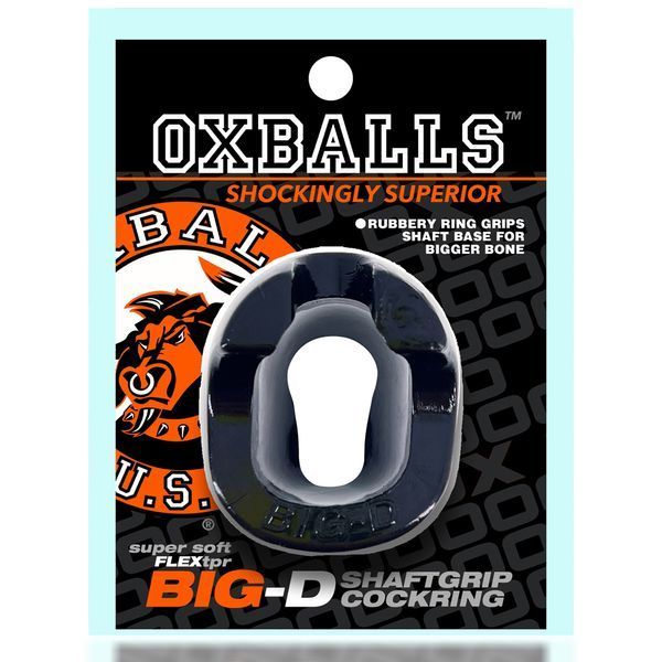 Ерекційне кільце Oxballs Big-D Shaft Grip Cockring, 9 см (чорний) 115178 фото
