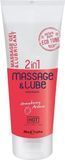 Лубрикант на водной основе HOT Massage & Glide Gel 2in1 клубника, 200 мл 21096 фото