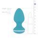 Анальная пробка Cala Azul Blanca Vibrating Anal Plug, 8,3 см (бирюзовый) 30182 фото 5