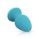 Анальная пробка Cala Azul Blanca Vibrating Anal Plug, 8,3 см (бирюзовый) 30182 фото 1