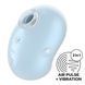 Вакуумный стимулятор клитора с вибрацией Satisfyer Cutie Ghost (голубой) 62326 фото 2