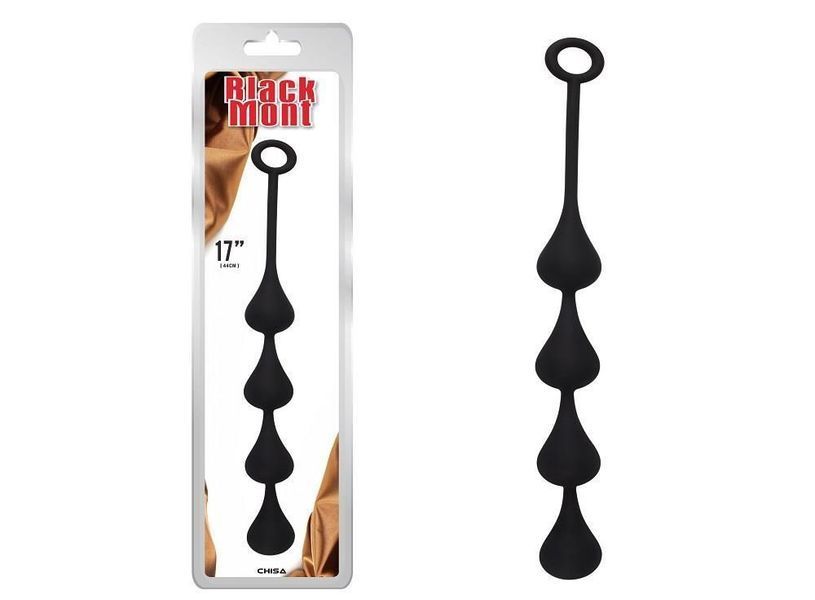 Анальний ланцюжок Chisa Black Mont Anal Penetrator M, 44 см (чорний) 26816 фото