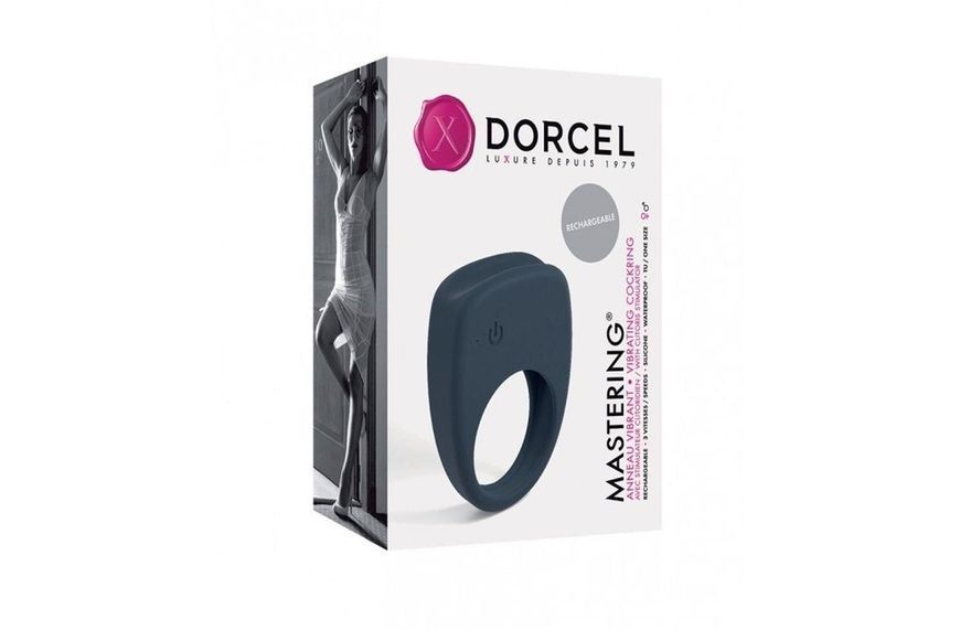 Ерекційне кільце Dorcel Mastering, 5.8 см (сірий) 25692 фото