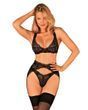 Комплект белья Obsessive Donna Dream, M/L (черный) 33724 фото