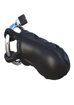 Пояс вірності чоловічий Fantasy C-Ring Hardcore Cock Blocker, 9,5 см (чорний) 11518 фото