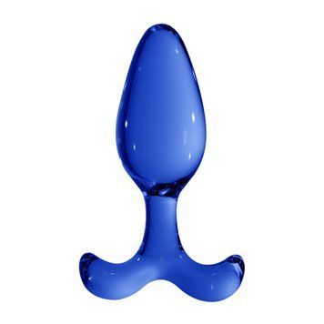 Анальная пробка Chrystalino Expert Glass Butt Plug, 11.5 см (синий) 217692 фото