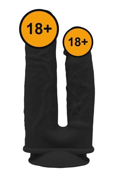 Подвійний фалоімітатор Real Love Double Penetrator, 19.5 см (чорний) 54802 фото