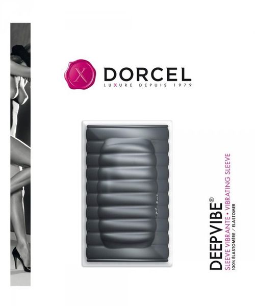 Насадка на пенис Dorcel Deepvibe, 7 см (черный) 12892 фото