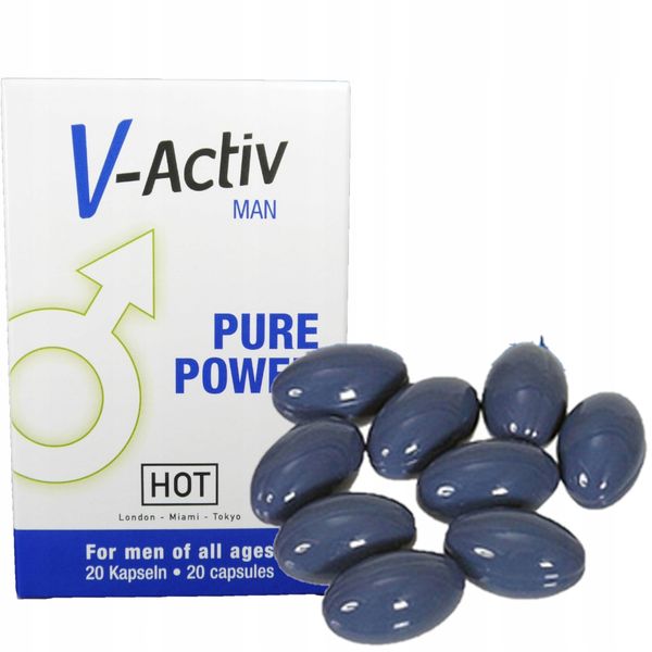 Мужские таблетки для продления эрекции V-Activ For Men, 20 шт 3769 фото