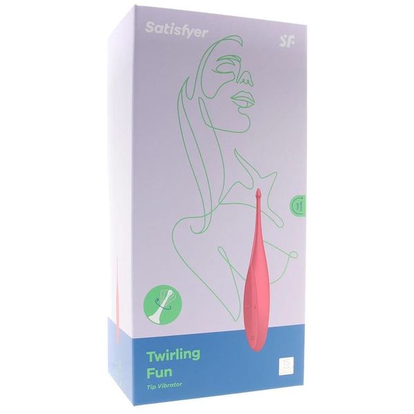 Вибратор для клитора Satisfyer Twirling Fun Poppy, 17,5 см (красный) 11576 фото