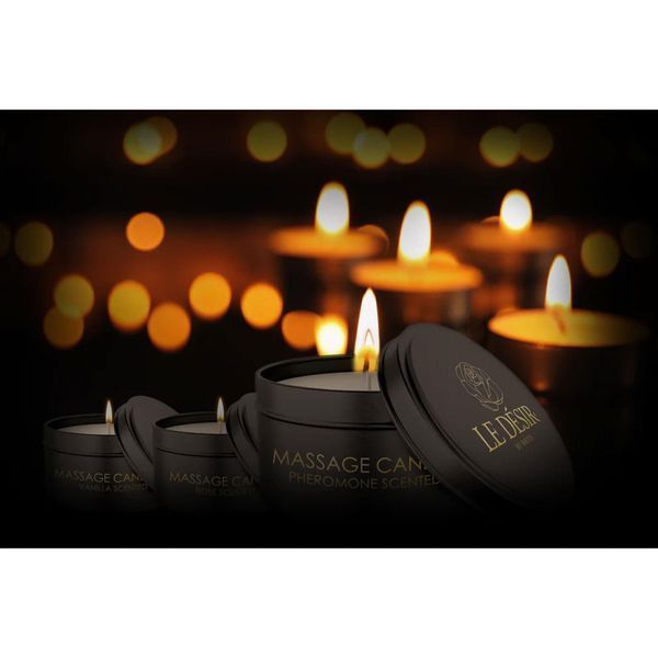 Массажная свеча Le Desir Erotic Massage Candle Rose Scented, 100 г 222258 фото