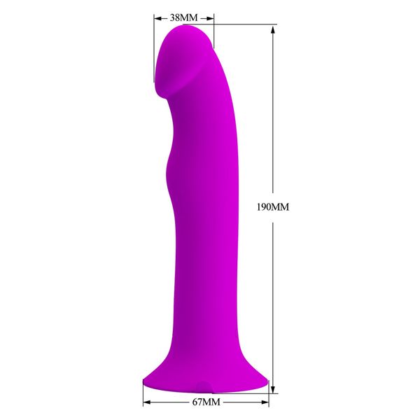 Фаллоимитатор Pretty Love Murray Dildo with Vibration, 19 см (фиолетовый) 17698 фото