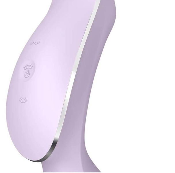 Вакуумный стимулятор клитора с вибрацией Satisfyer Curvy Trinity 2 (сиреневый) 60548 фото